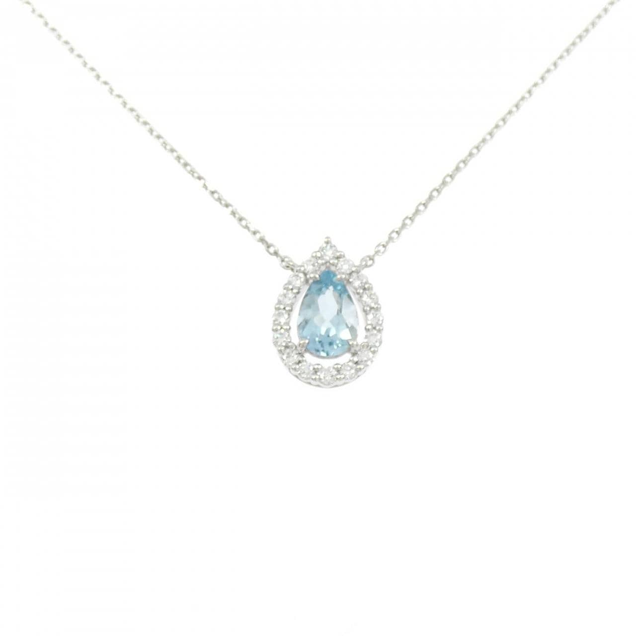 4゜C アクアマリン ネックレス