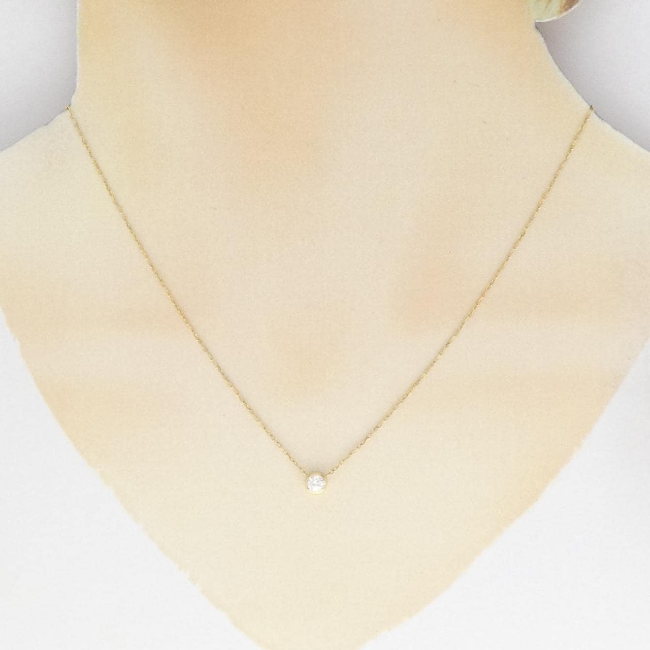 K18YG ダイヤモンド ネックレス 0.18CT