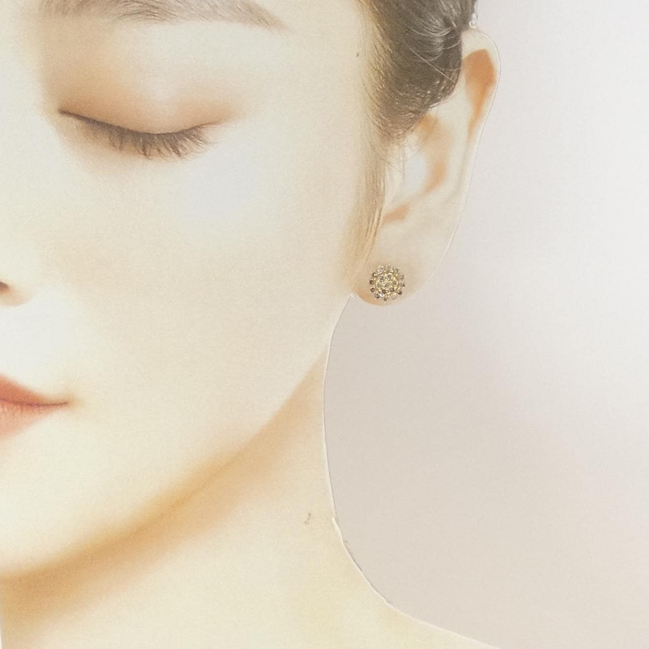 K18YG ダイヤモンド ピアス 1.00CT