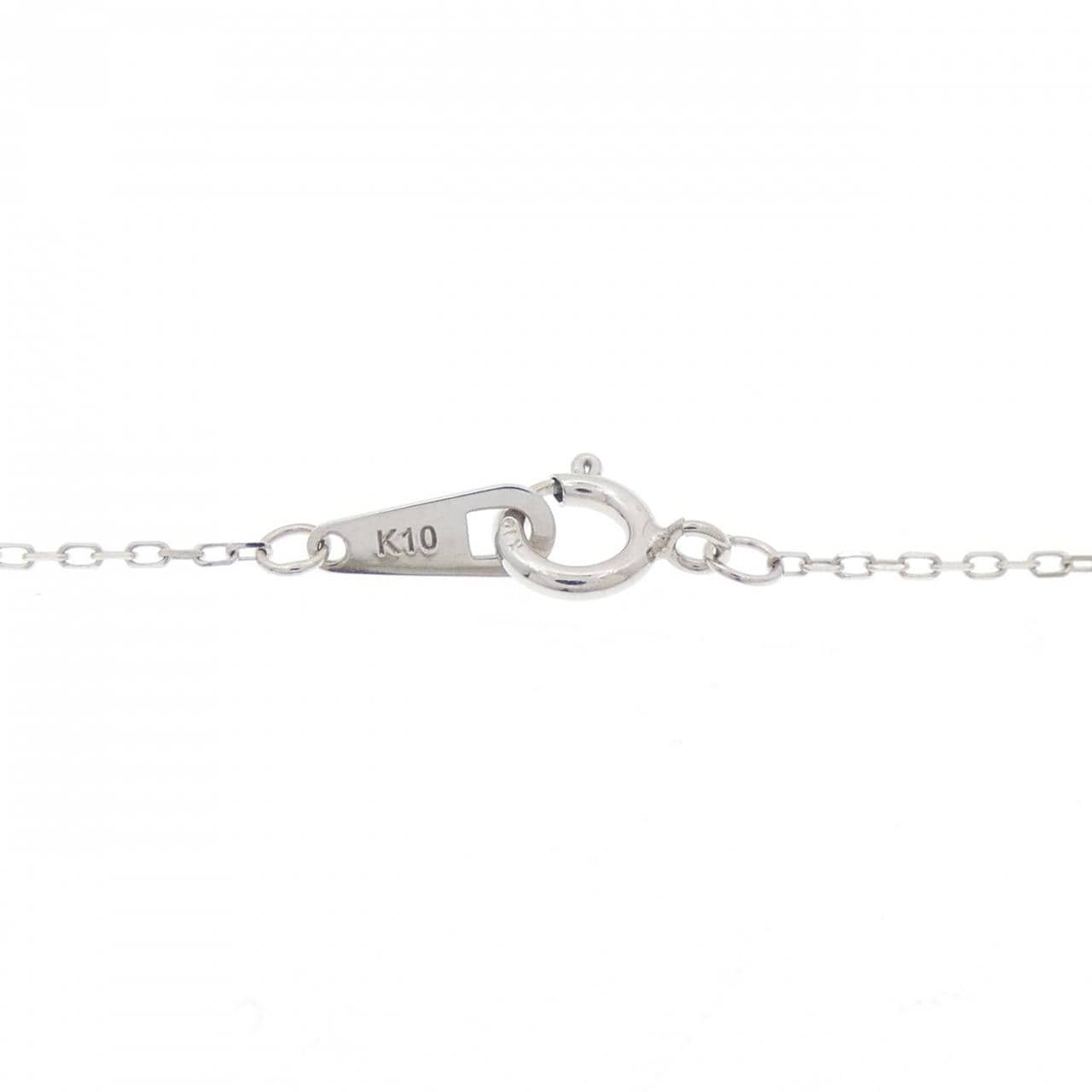 K10WG カラーストーン ネックレス