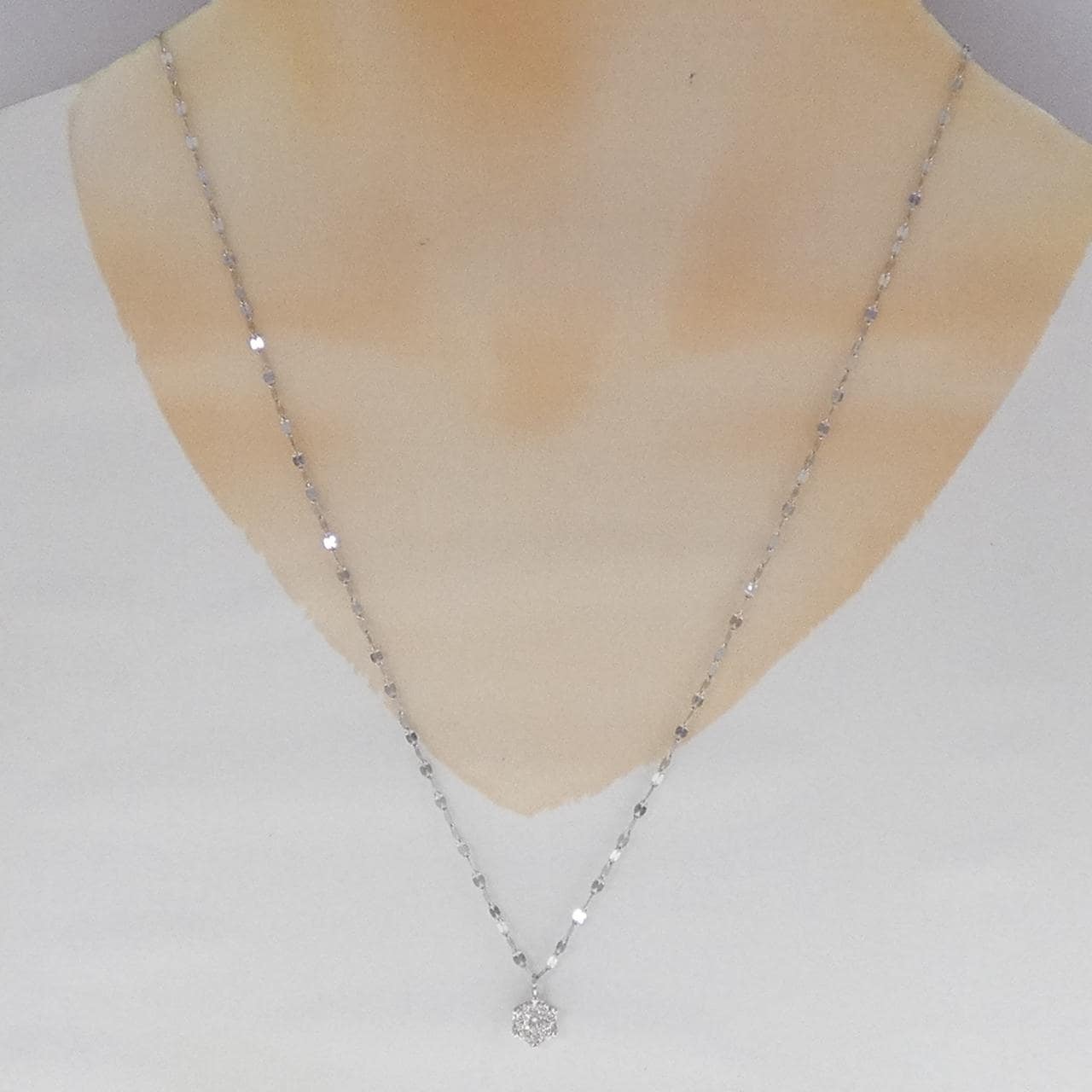 PT900/PT850 ダイヤモンド ネックレス 0.31CT