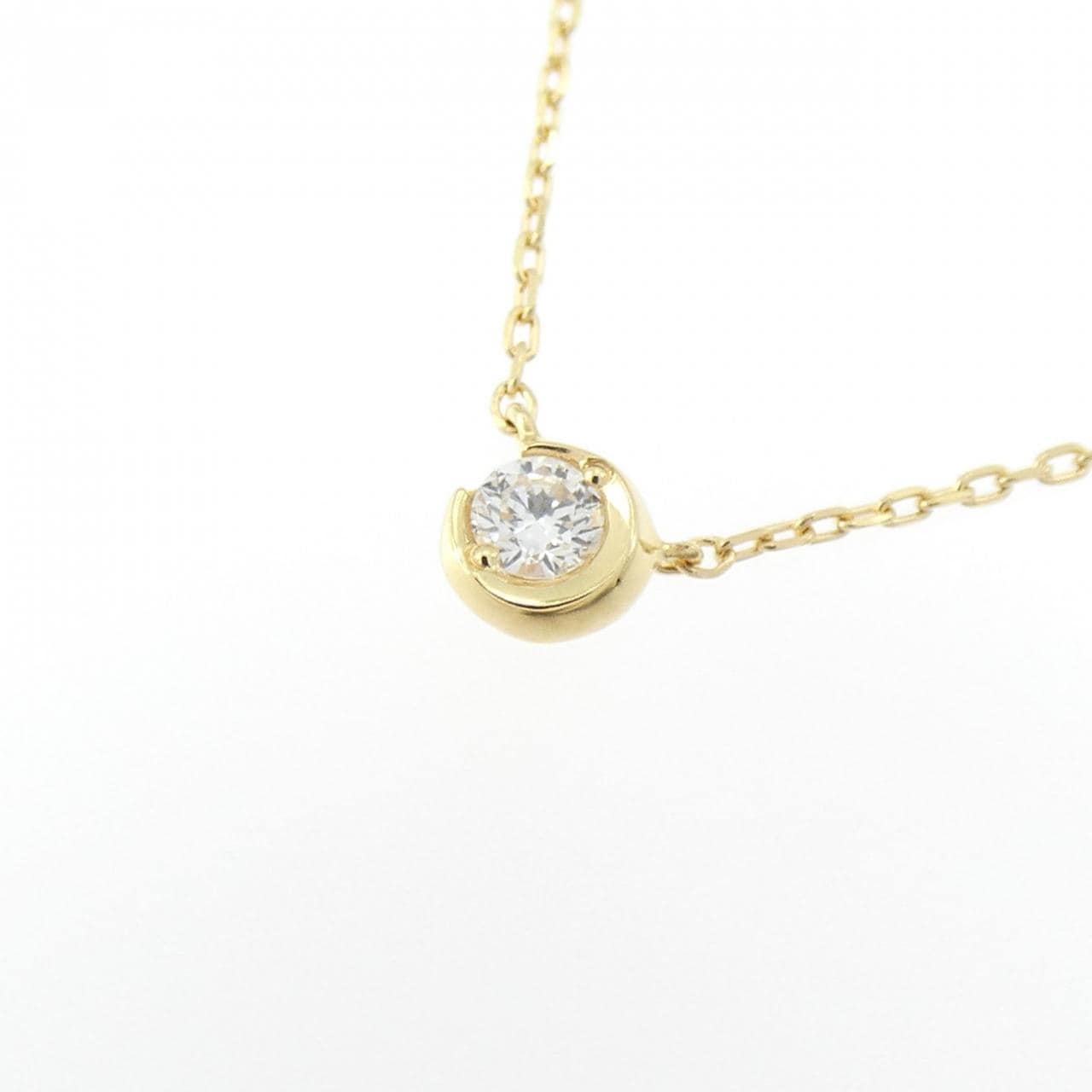 スタージュエリー ムーンセッティング ネックレス 0.04CT