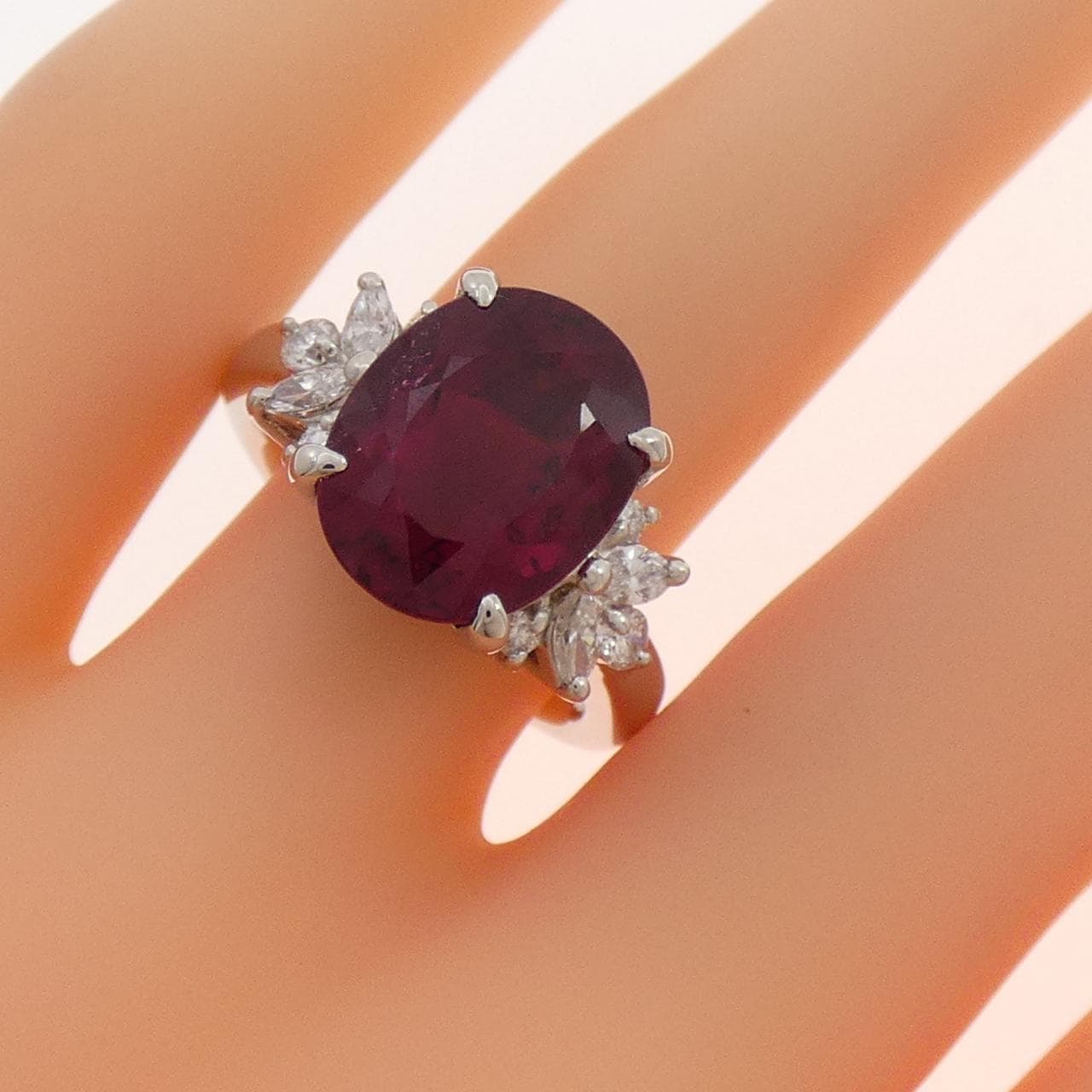 PT900 紅寶石碧璽戒指 4.67CT