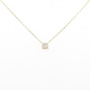K18YG ソリティア ダイヤモンド ネックレス 0.20CT