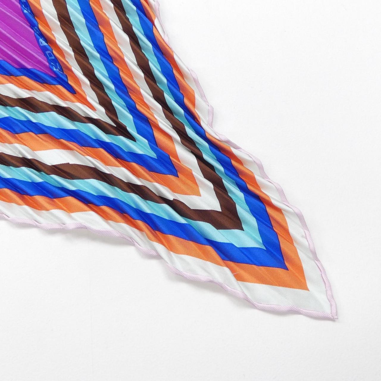 エルメス HERMES FLORES DES ESTE プリーツ ショール