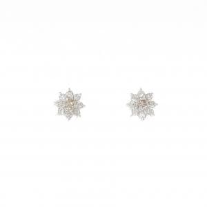 【新品】K18WG ダイヤモンド ピアス 0.20CT
