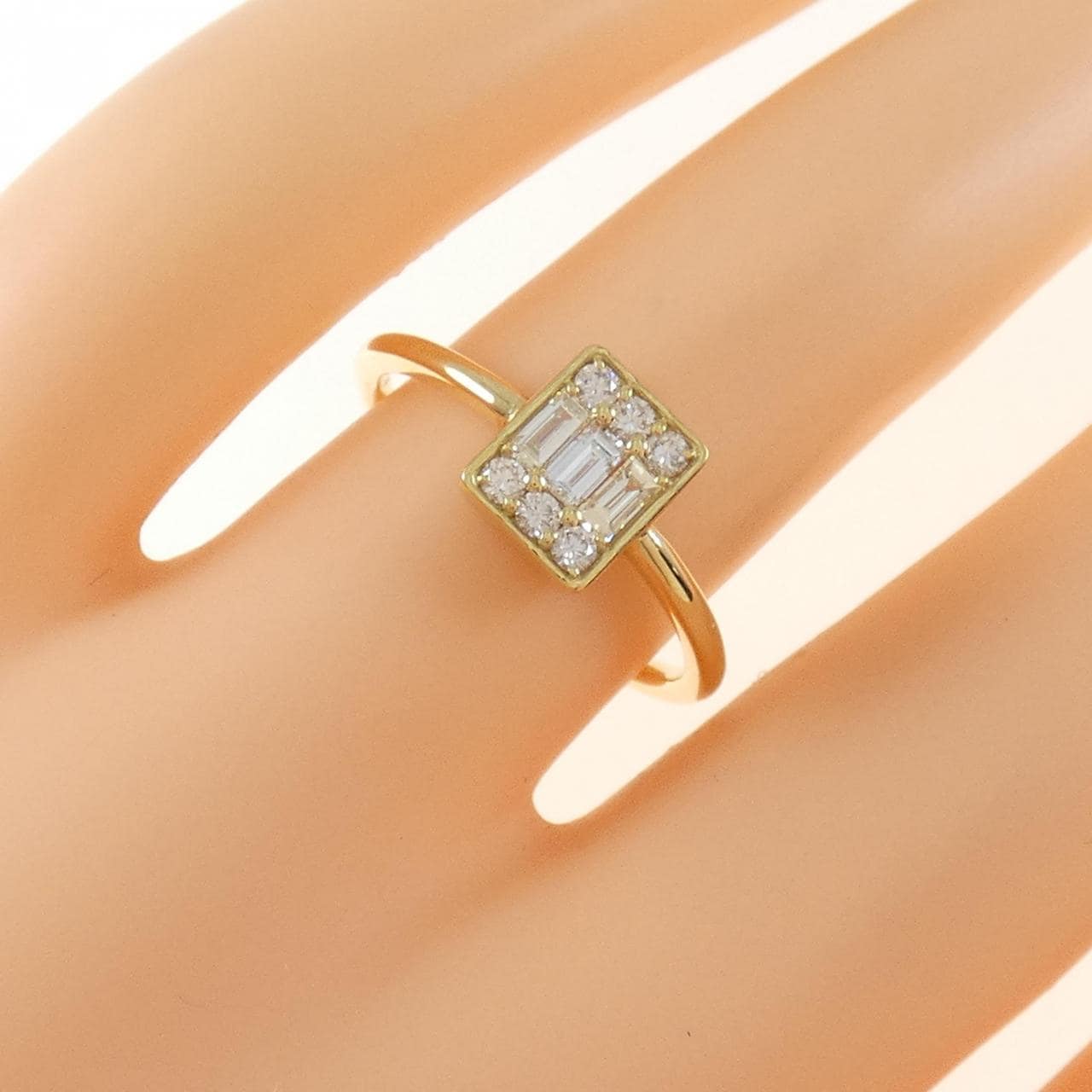 【新品】K18YG ダイヤモンド リング 0.30CT