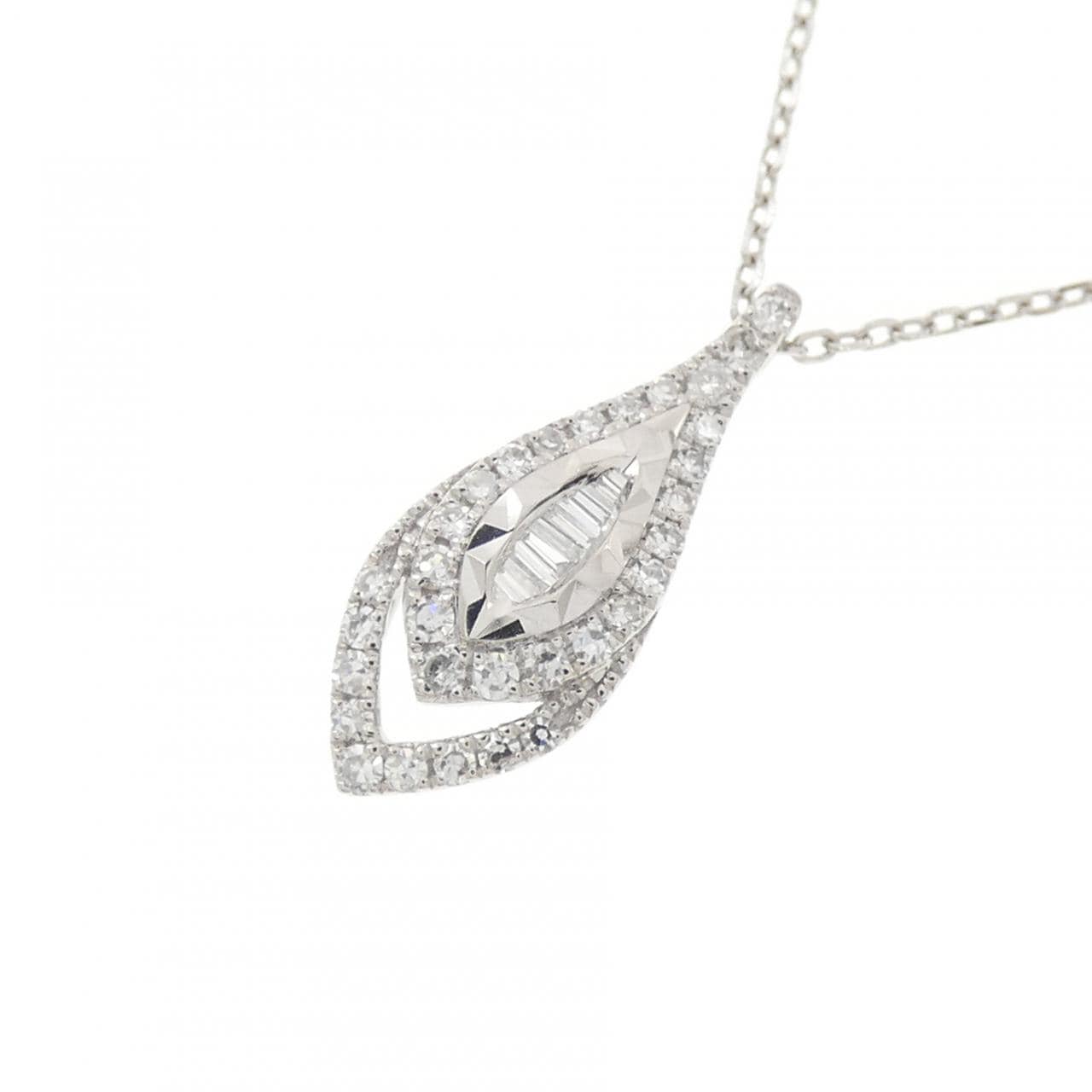 PT950/PT850 ダイヤモンド ネックレス 0.15CT