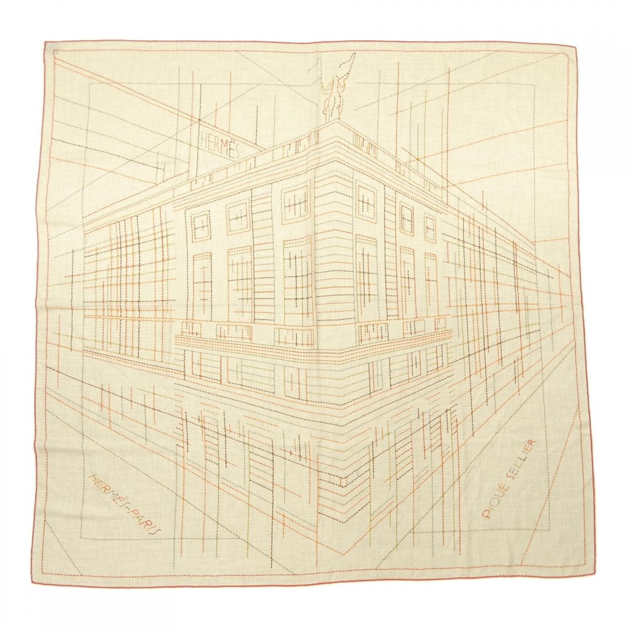 エルメス HERMES PIQUE SELLIER H242500S カレジェアン140 ショール