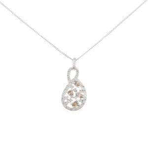 K18WG ダイヤモンド ネックレス 1.00CT