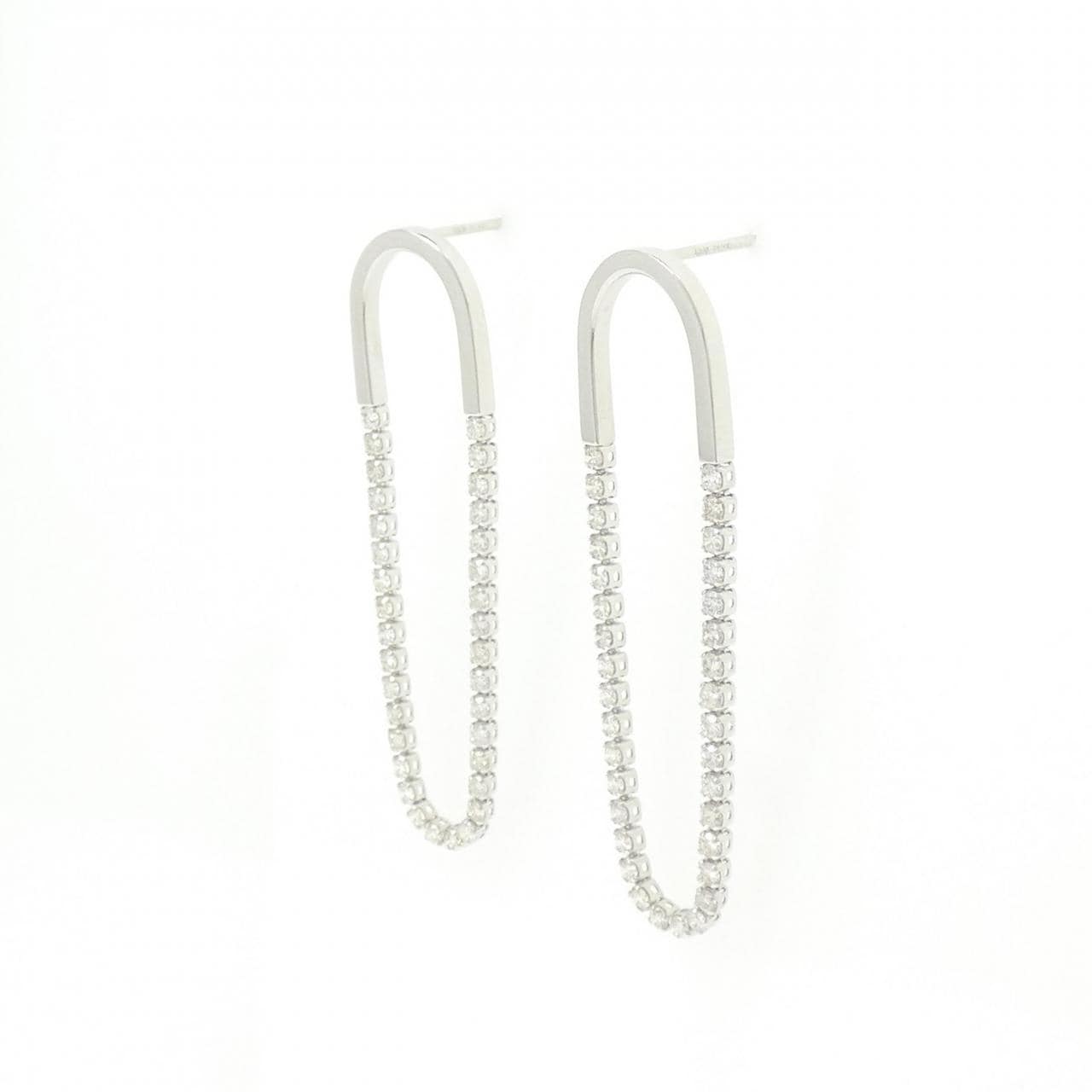 アーカー シャンデリアフープ ピアス 0.80CT