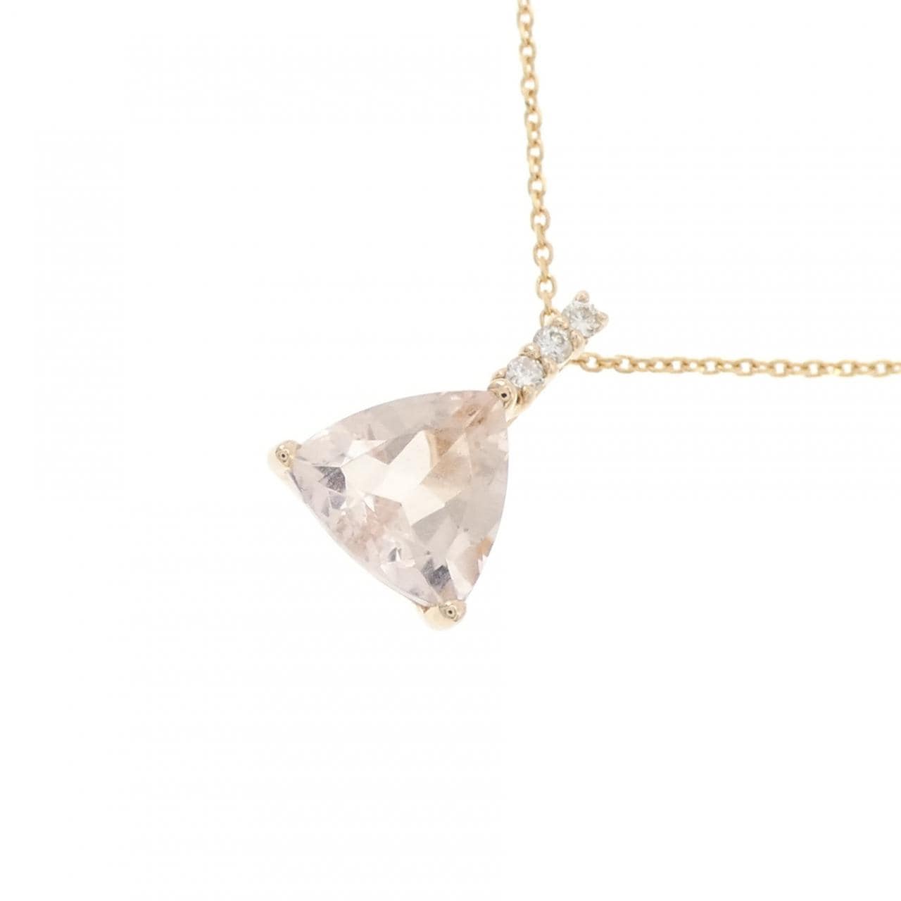K18PG/K18YG モルガナイト ネックレス 1.30CT