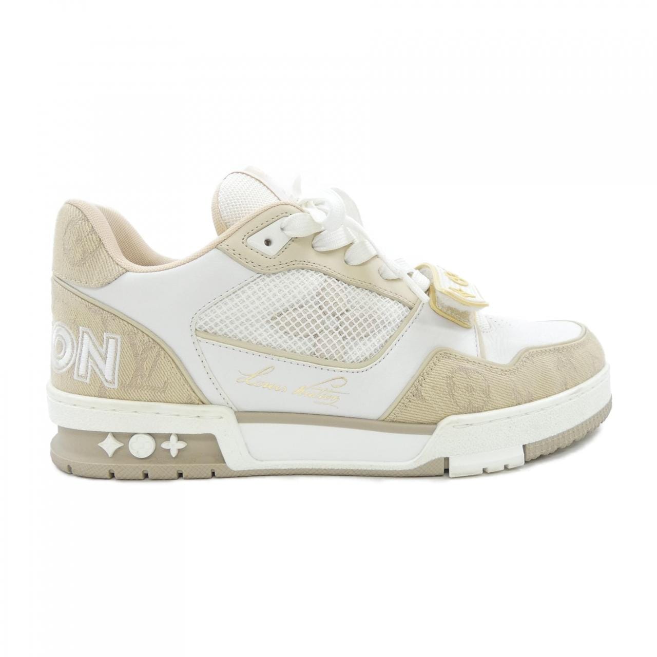 ルイヴィトン LOUIS VUITTON LVトレイナーライン モノグラムデニム スニーカー