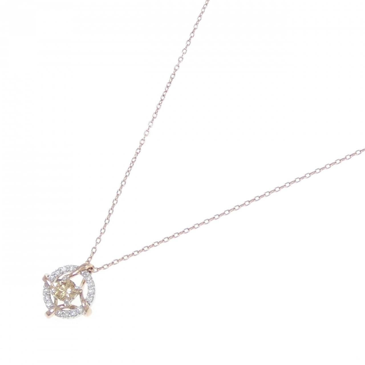 K18PG/K18WG ダイヤモンド ネックレス 0.20CT