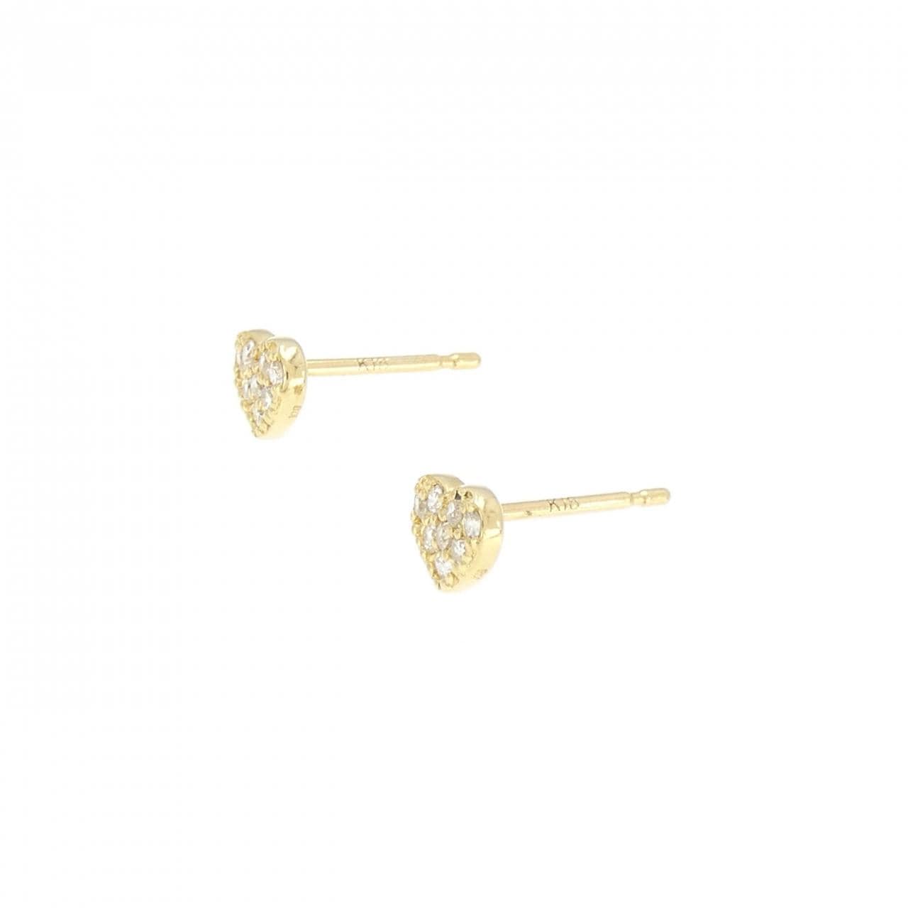 PONTE VECCHIO Heart Diamond Earrings 0.14CT