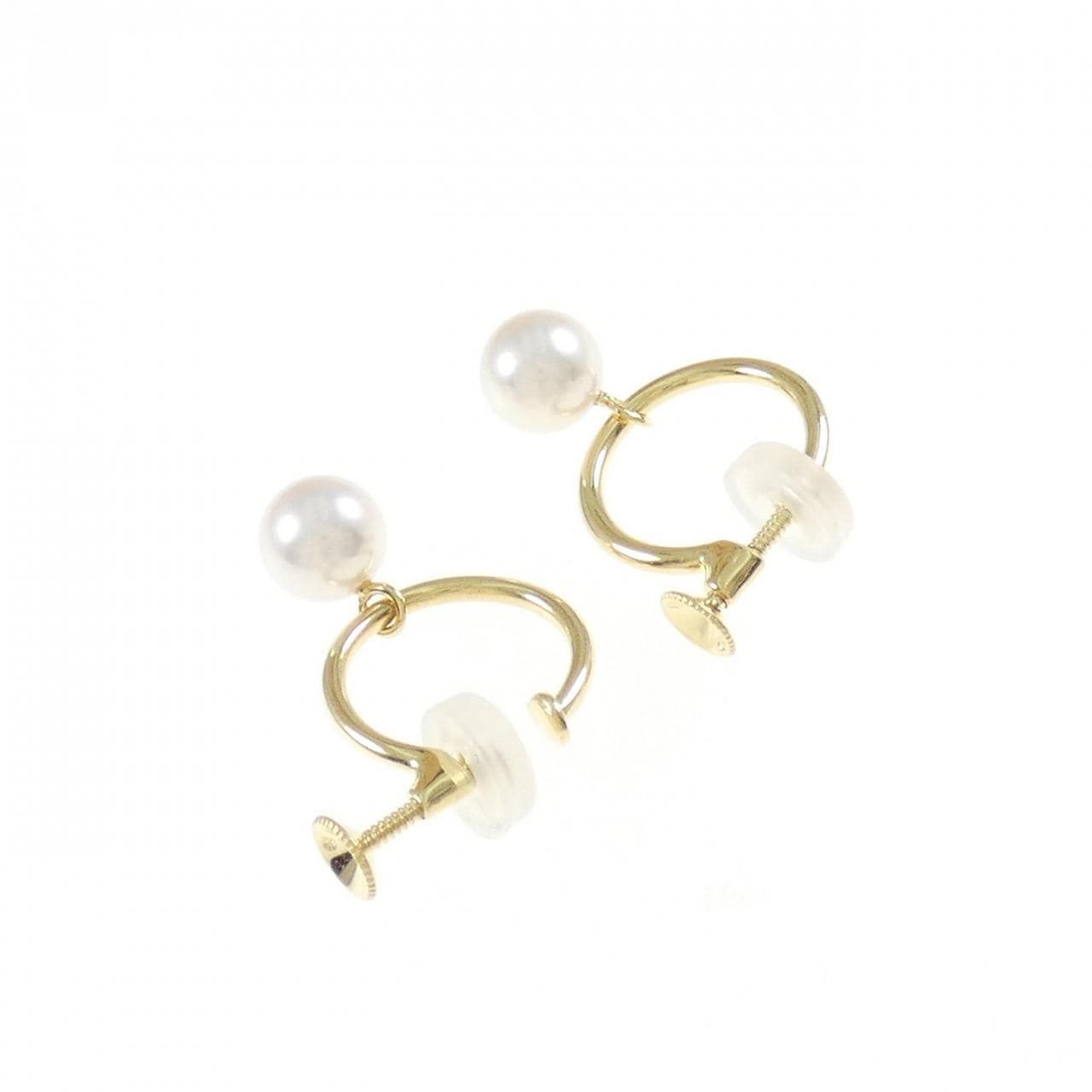 MIKIMOTO Akoya pearl earrings 7.1mm