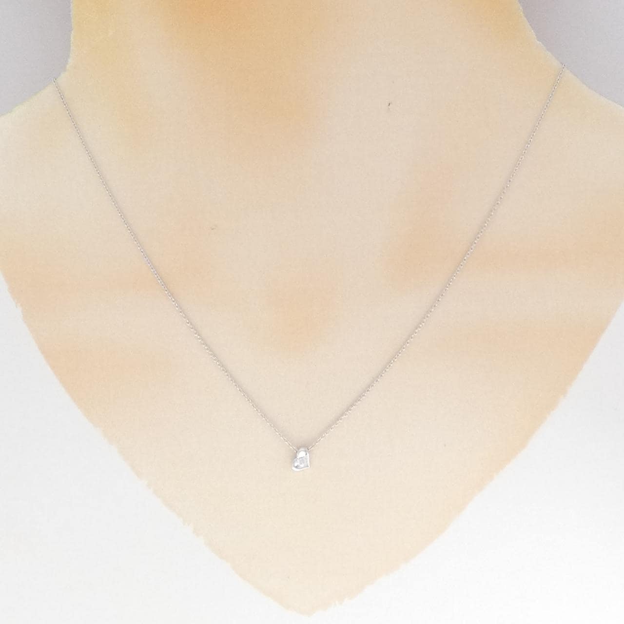 スタージュエリー ハート ダイヤモンド ネックレス 0.04CT