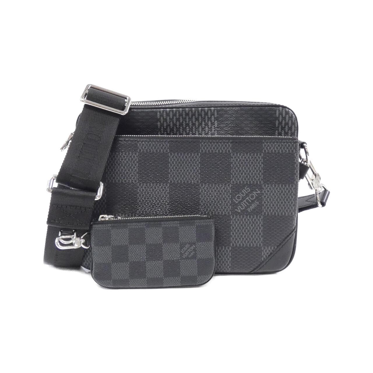 LOUIS VUITTON Damier Graphite 3D Trio Messenger N50017 Shoulder Bag