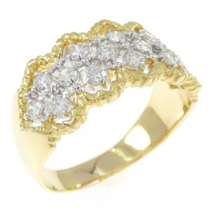 K18YG/K18WG ダイヤモンド リング 0.50CT