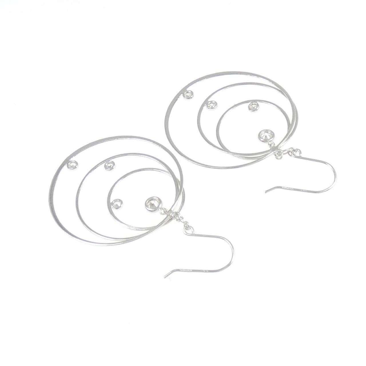 18KWG ダイヤモンド ピアス 0.24CT