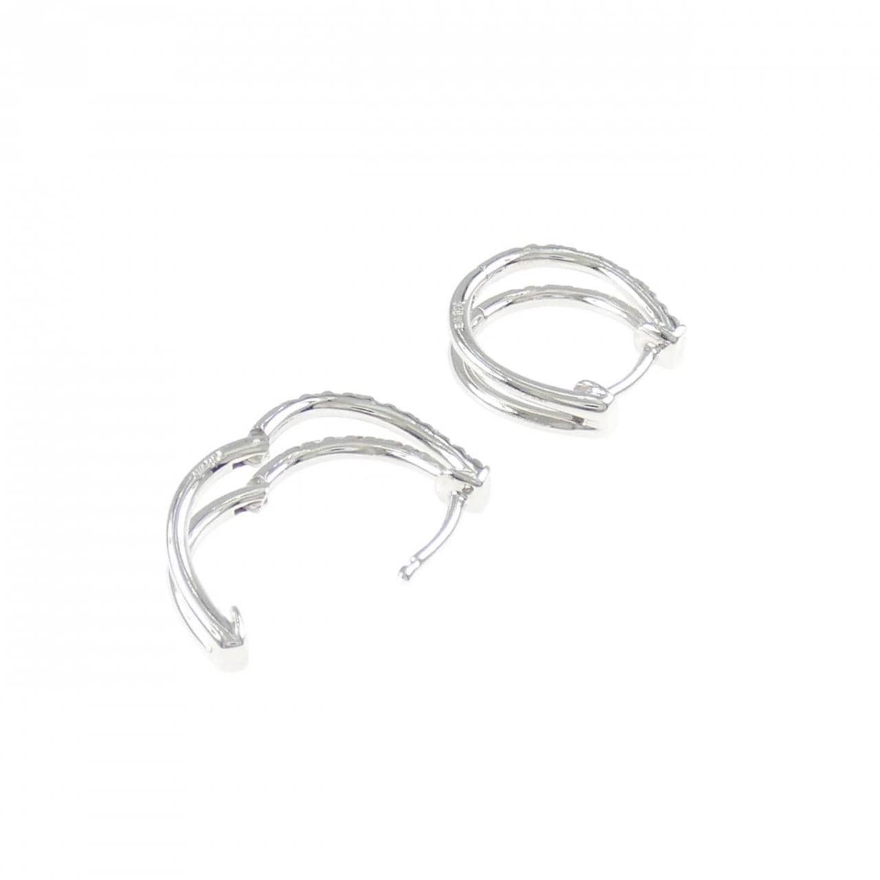 K18WG ダイヤモンド ピアス 0.26CT
