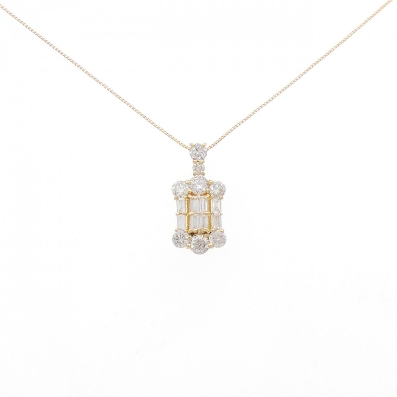 K18YG ダイヤモンド ネックレス 1.00CT