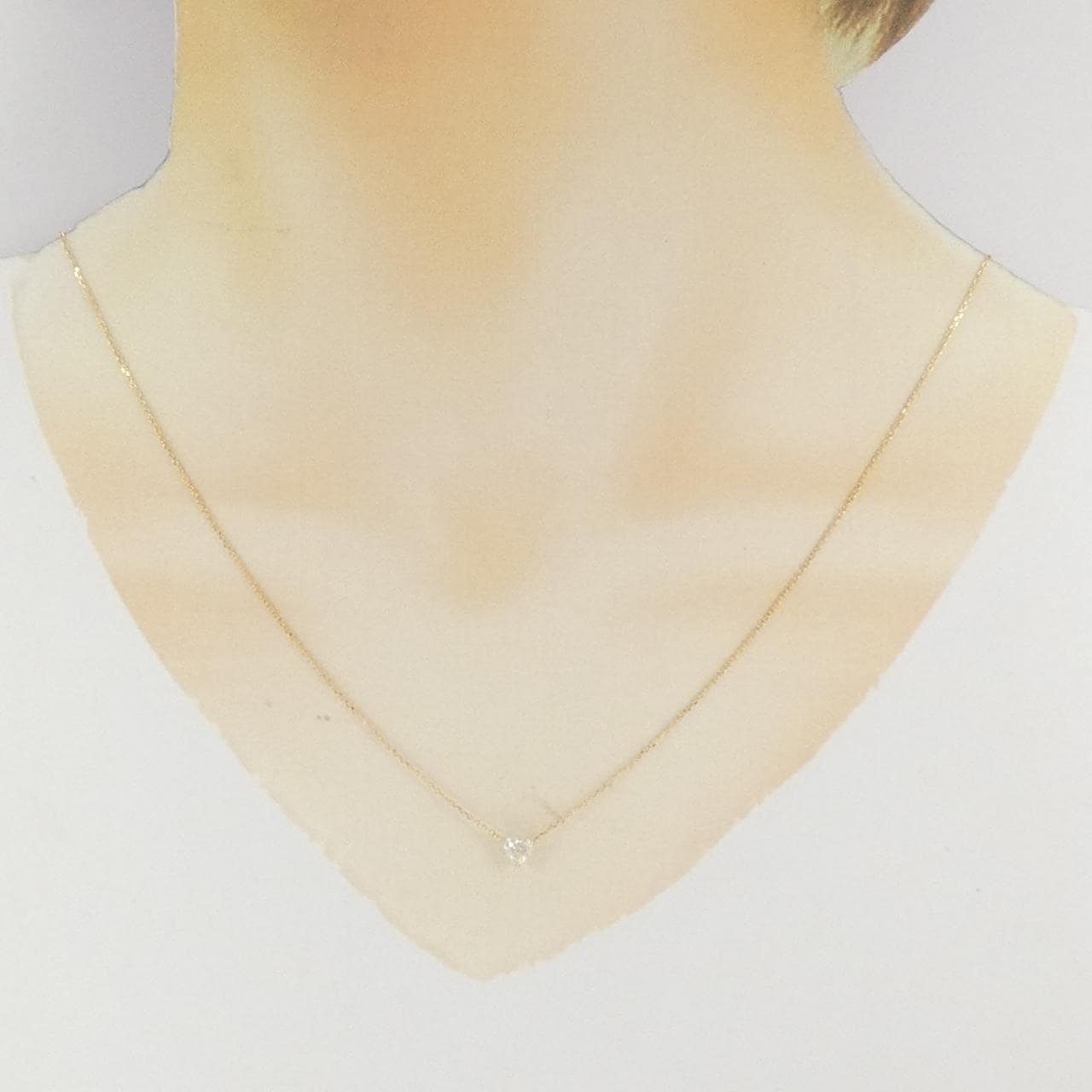 【新品】K18YG ダイヤモンド ネックレス 0.301CT G SI1