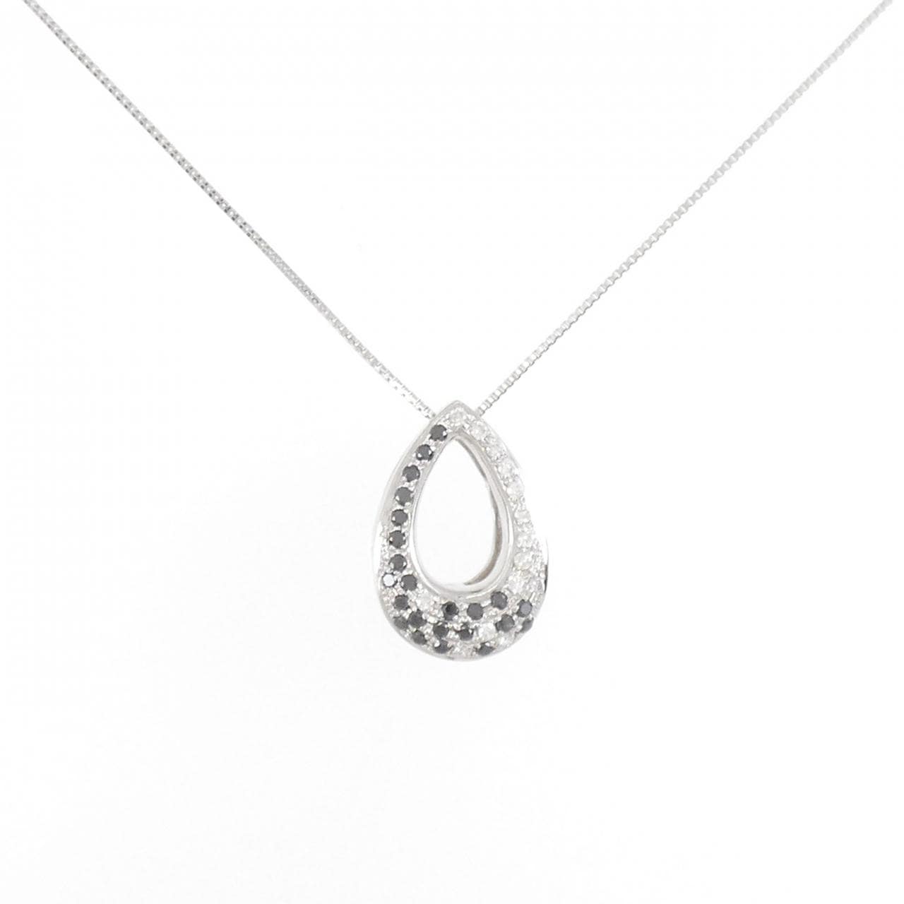 K18WG ダイヤモンド ネックレス 0.23CT