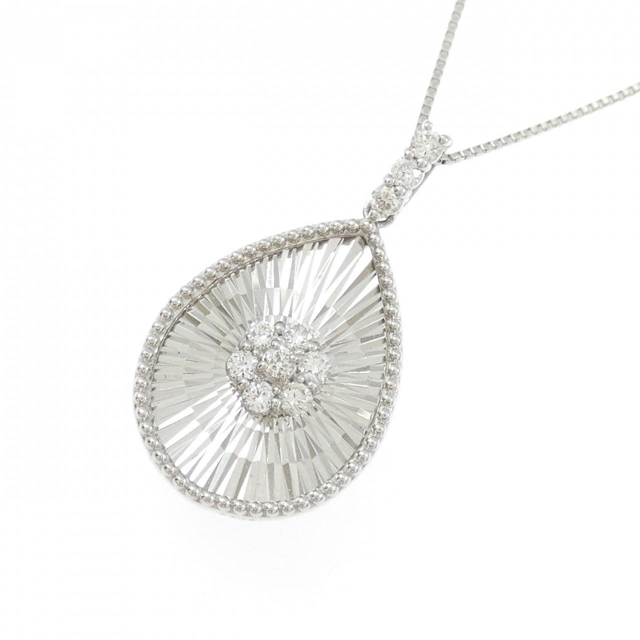 【新品】PT900/PT850 ダイヤモンド ネックレス 0.18CT