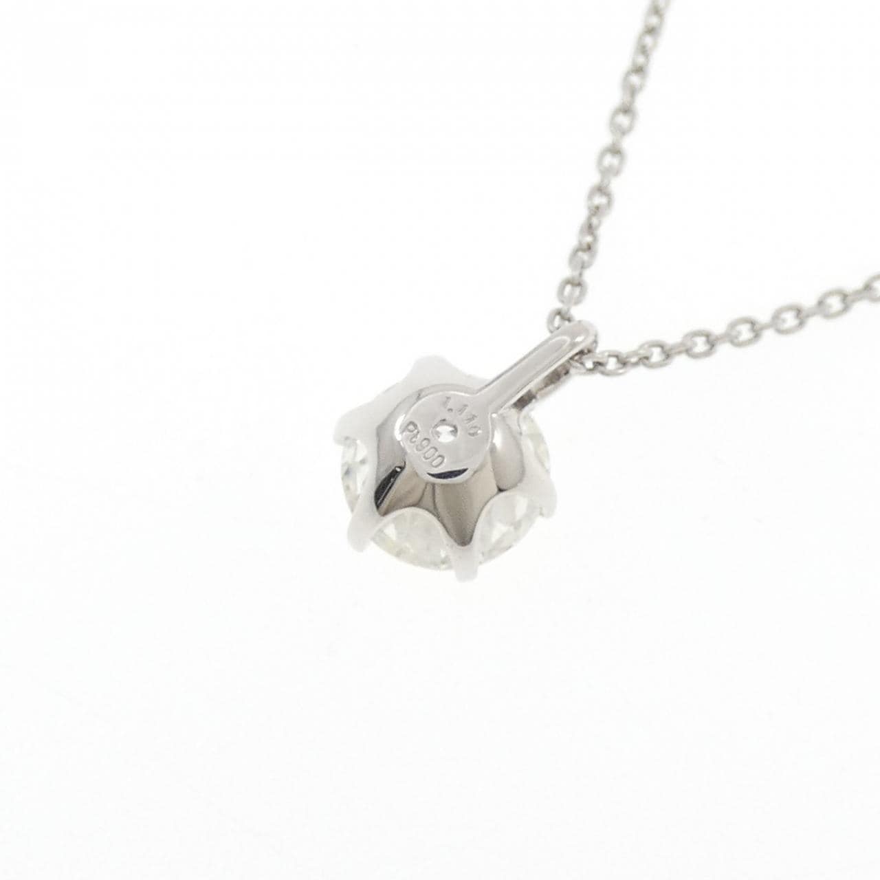 【リメイク】PT900/PT850 ダイヤモンド ネックレス 1.110CT G I1 Good