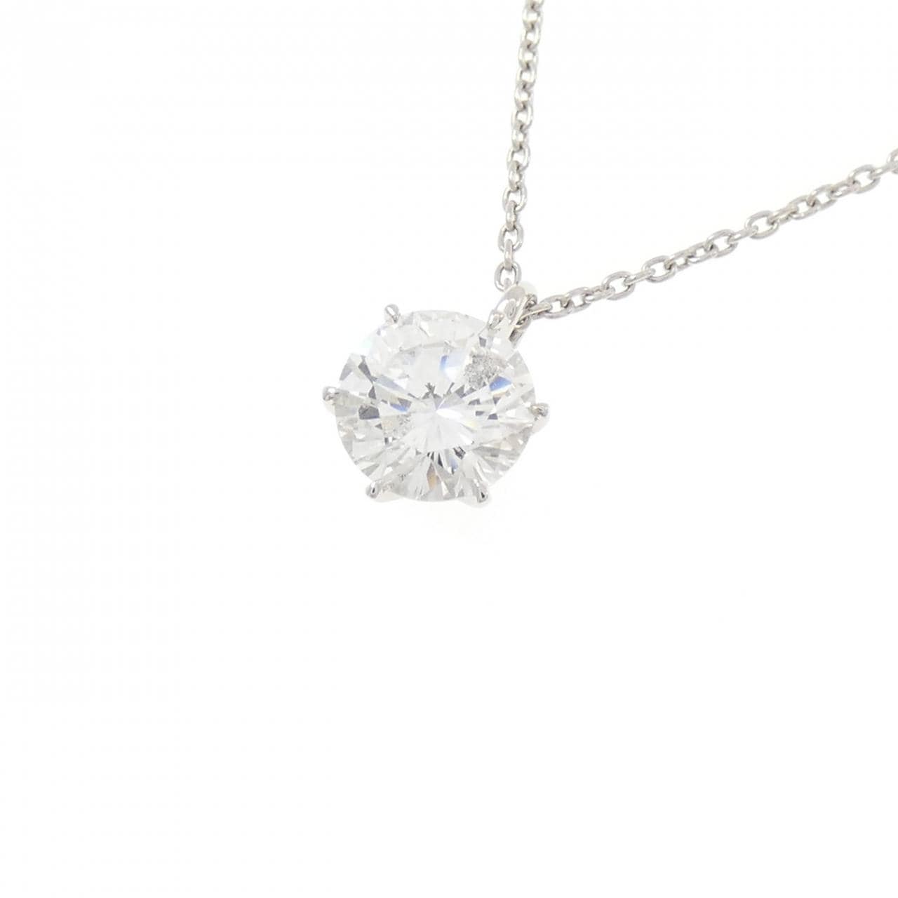 【リメイク】PT900/PT850 ダイヤモンド ネックレス 1.060CT E I1 VG
