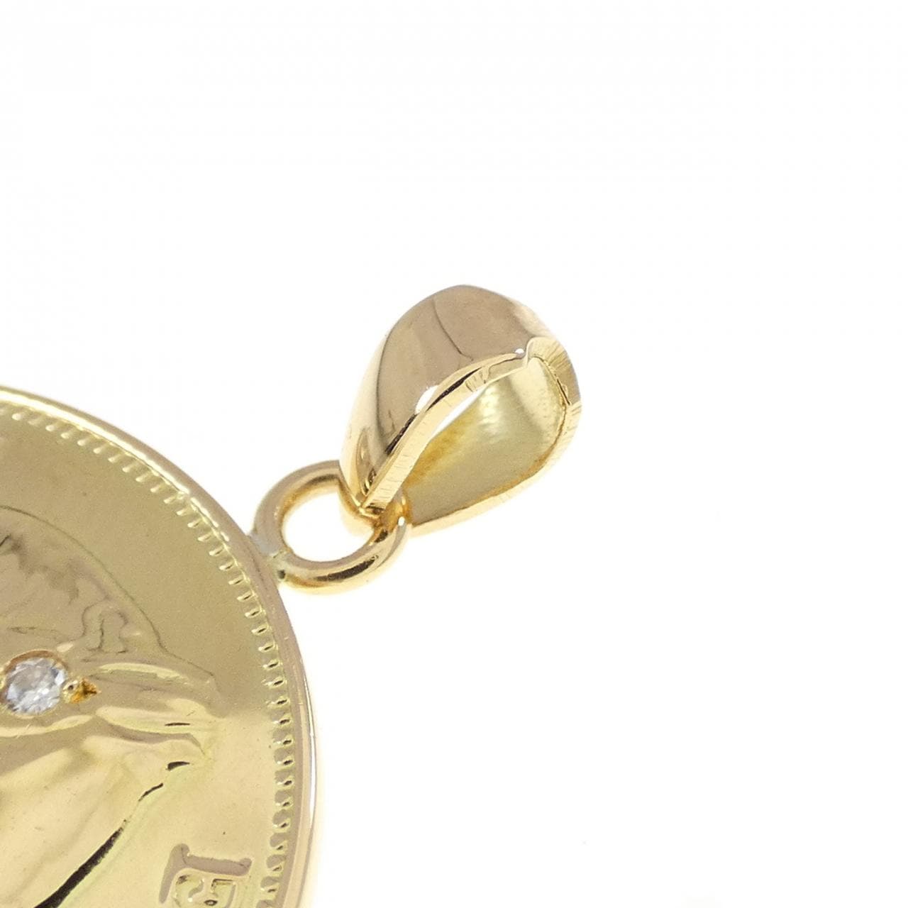 K20YG ダイヤモンド ペンダント