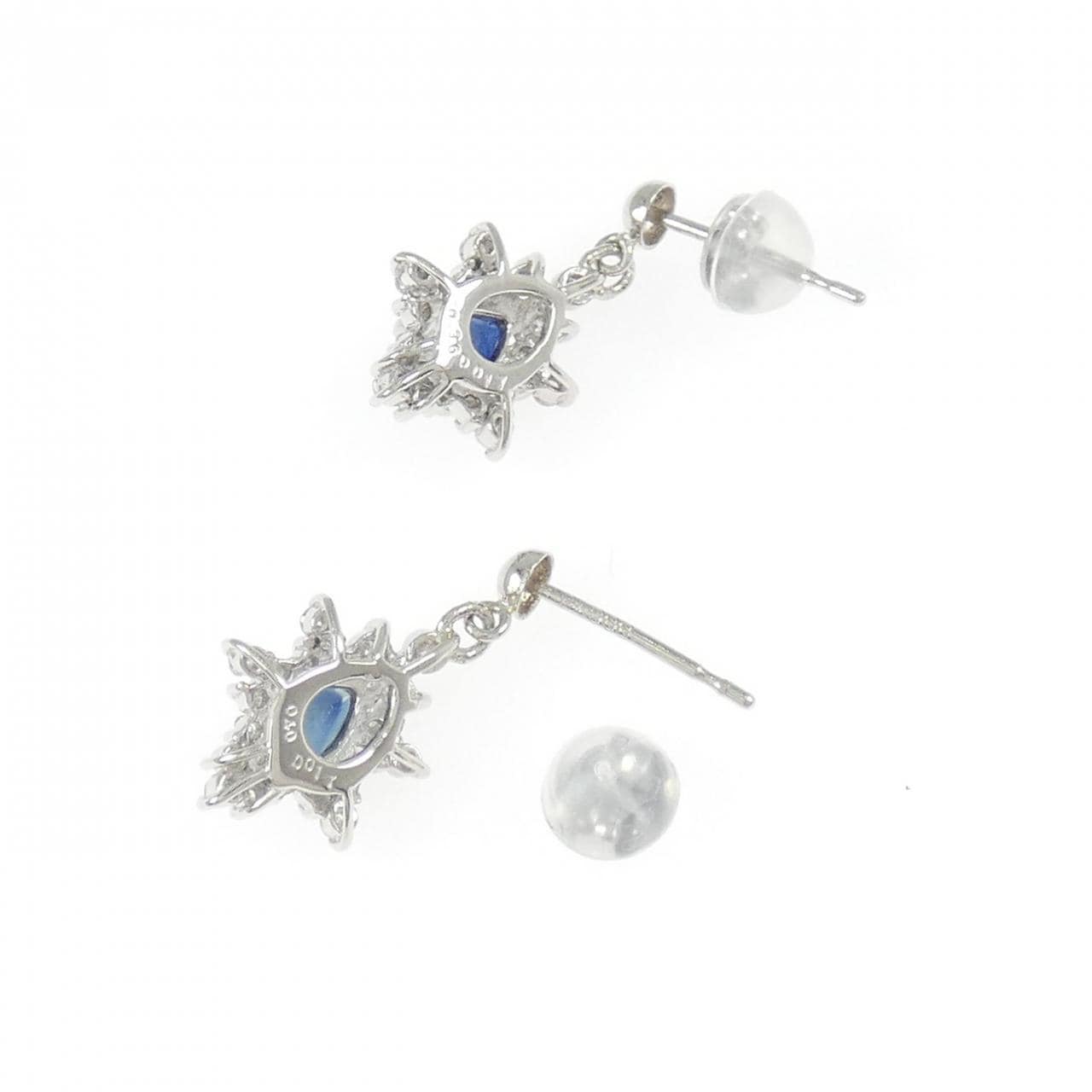 PT900 サファイヤ ピアス 0.76CT