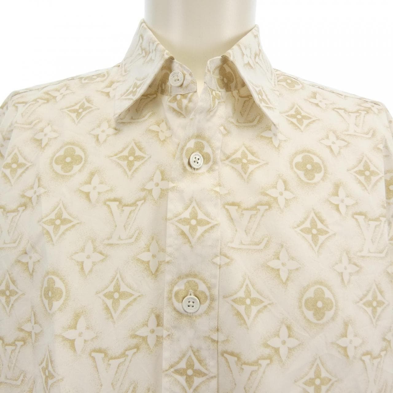ルイヴィトン LOUIS VUITTON モノグラムロングスリーブコットンシャツ HPS33WZR6 シャツ
