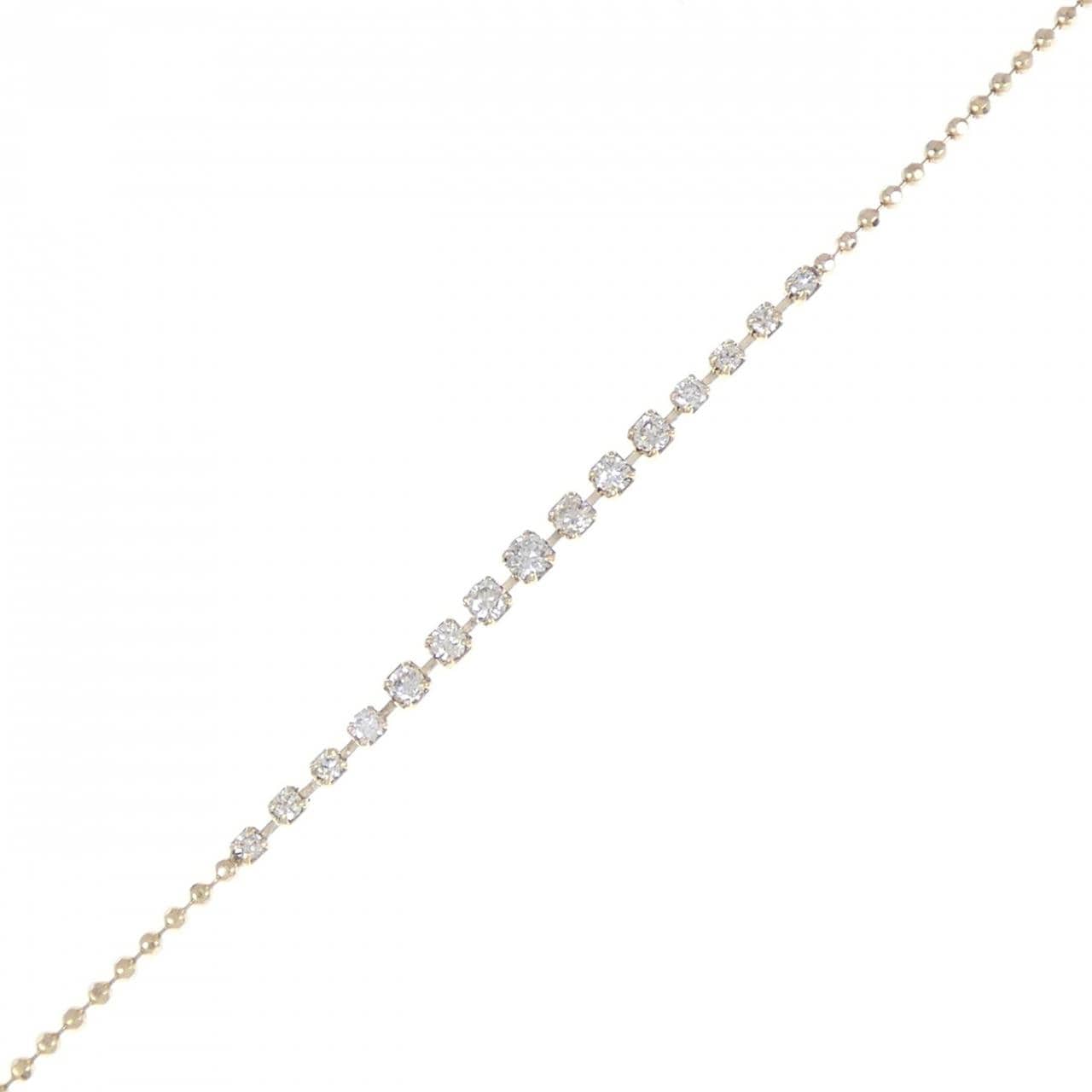 K18YG ダイヤモンド ブレスレット 0.50CT