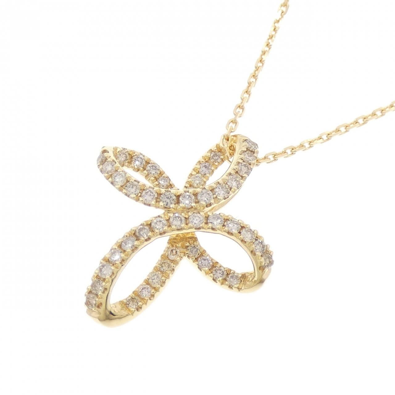 K18YG ダイヤモンド ネックレス 0.25CT