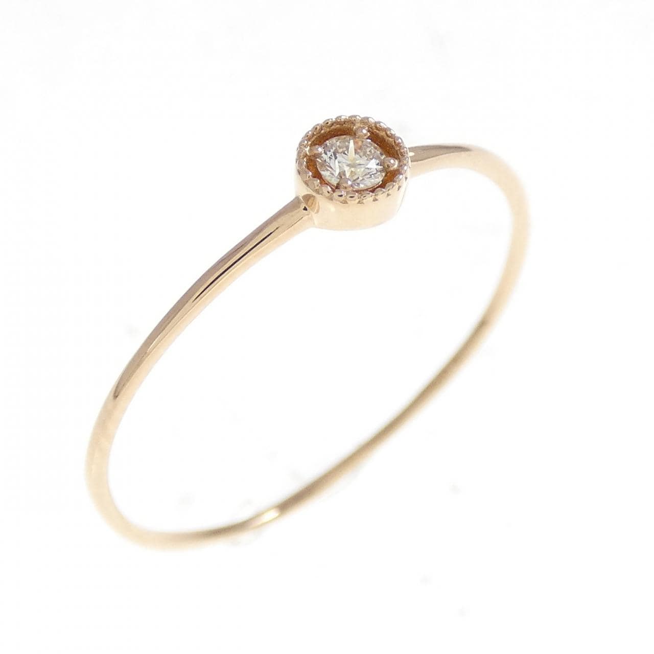 K18PG ダイヤモンド リング 0.03CT