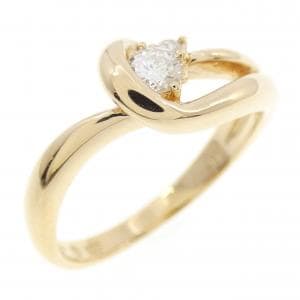 K18YG ダイヤモンド リング 0.14CT