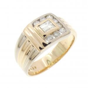 750YG/750WG ダイヤモンド リング 0.25CT