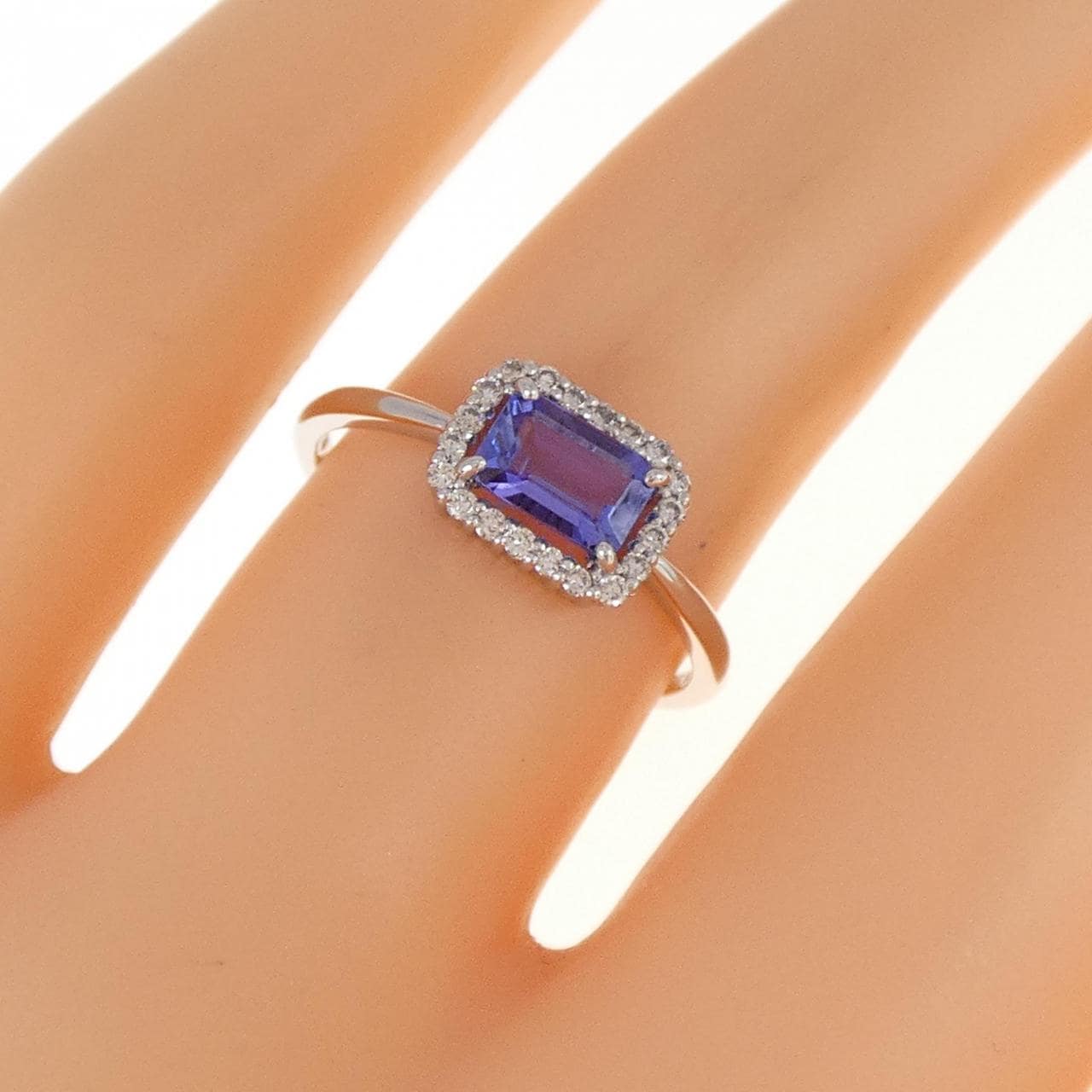 【新品】PT タンザナイト リング 0.55CT