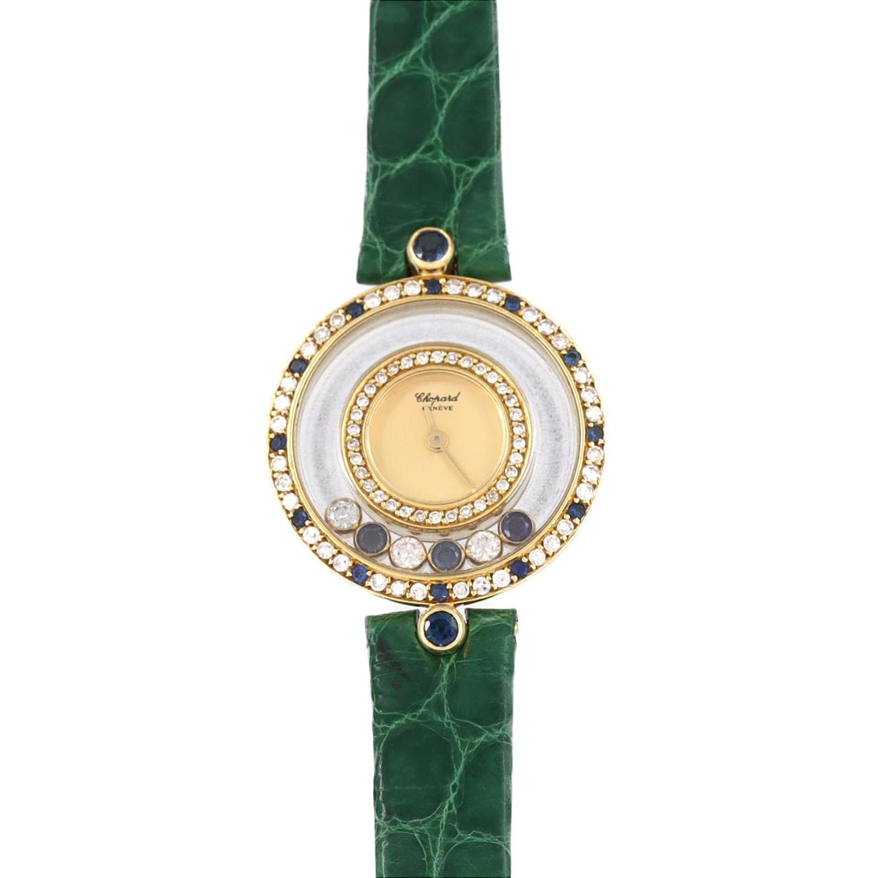 【ノーメンテナンス還元価格】ショパール ハッピーダイヤモンド YG/2D&S･3P&3S 20/4191-23 YG クォーツ