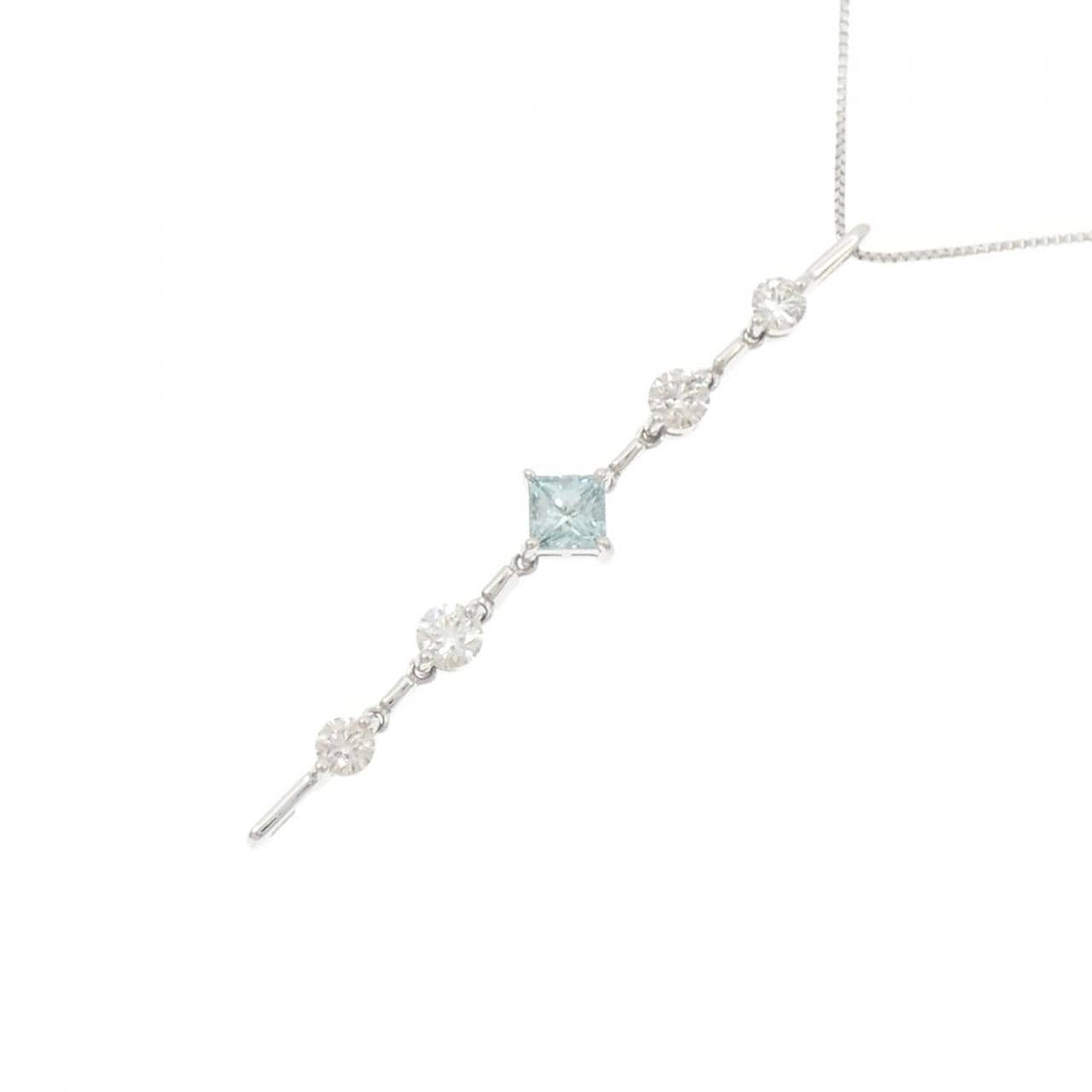 K18WG 2WAY ダイヤモンド ネックレス 0.356CT