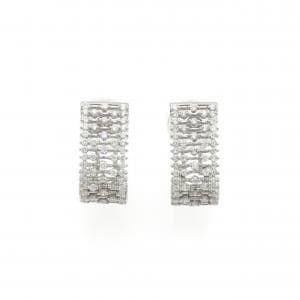 K18WG ダイヤモンド ピアス 1.28CT