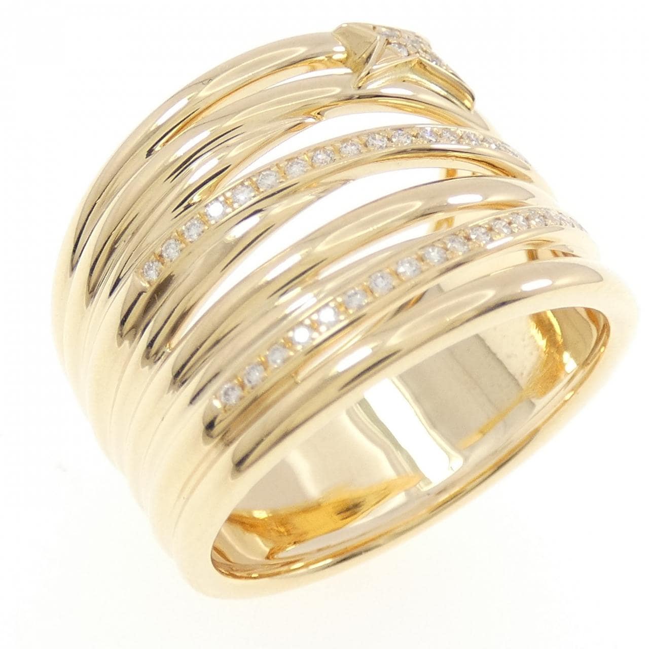 モーブッサン キフ＆ゴールド･キス リング