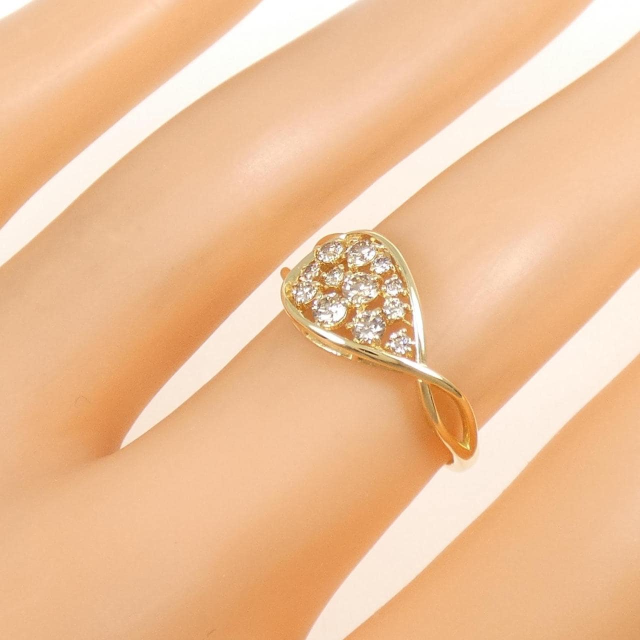 K18YG ダイヤモンド リング 0.30CT