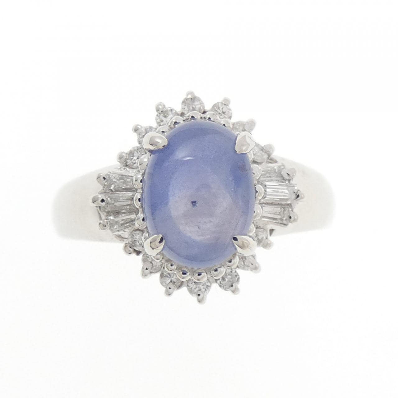 PT900星形藍寶石戒指1.85CT