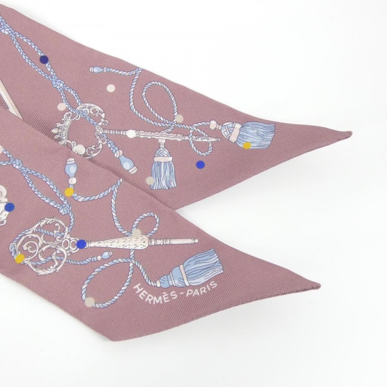 エルメス LES CLES A POIS ツイリー 063871S スカーフ
