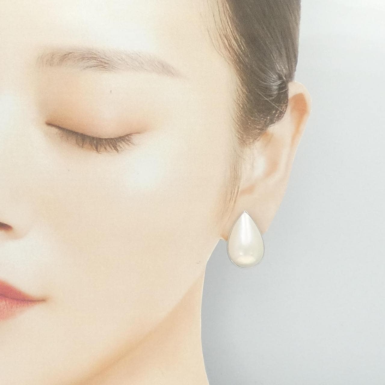 K18WG/K14WG マベパール イヤリング