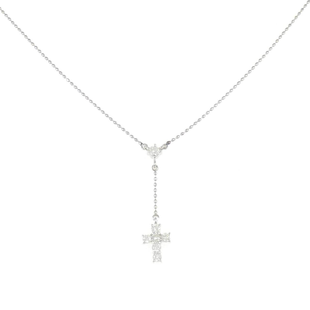 PT850 クロス ダイヤモンド ネックレス 0.25CT