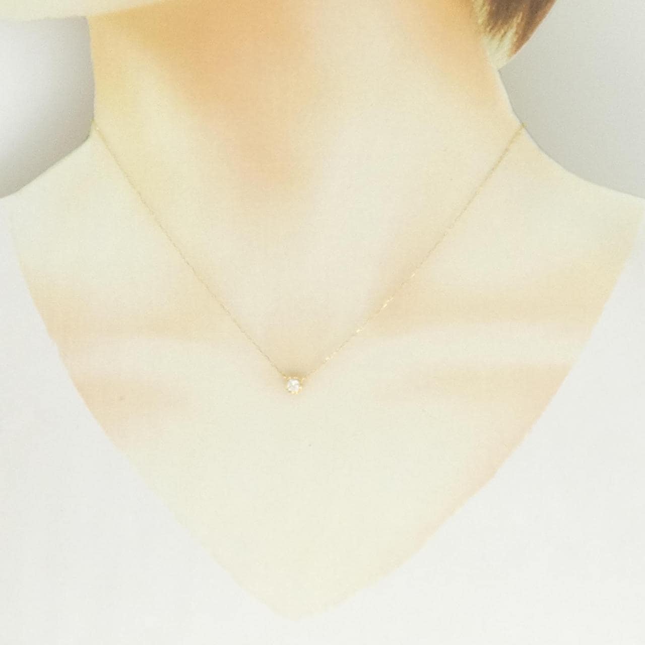 K18YG ダイヤモンド ネックレス 0.15CT